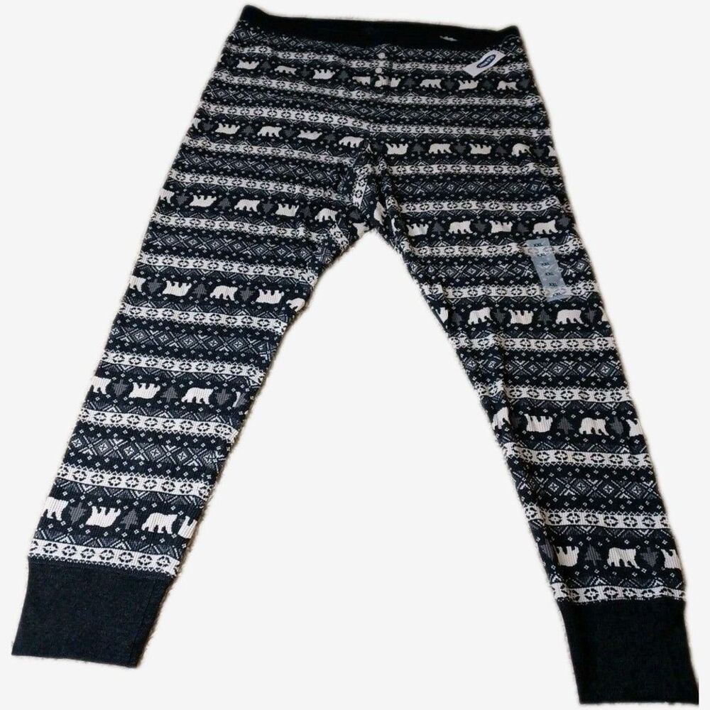 Old Navy Women's XXL Waffle Knit PJ Leggings New Holiday Thermal Sweater Pants